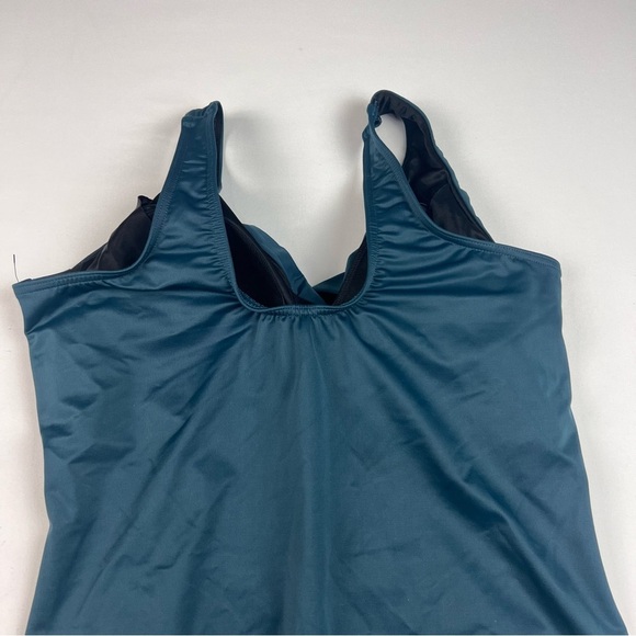 NWOT Miraclesuit Teal Crossover One Piece - Picture 11 of 13